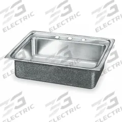 ELKAY Bowl Drop-In Sink: 19 in Overall Lg, 18 in Overall Wd, 7 1/2 in Bowl Dp, 16 in Bowl Lg, 18 ga (MPN LR19183). Key specifications — Brand: ELKAY; Color Family: Silver/Gray.