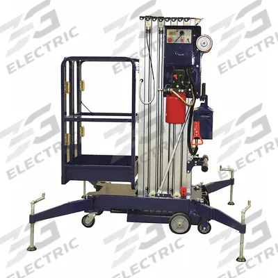 BALLYMORE Mobile Personnel Lift: Battery, Push-Around, 30 ft Elevated Platform Ht - Push-Around Vertical Lifts