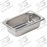 VOLLRATH Steam Table Pan: Ninth Size, Rectangular, 22 ga Gauge, 2.7 qt Capacity, NSF Certified (MPN 30922). Key specifications — Brand: VOLLRATH; Dishwasher Safe: No; NSF Certified: Yes; Product Type: Steam Table Pan; Manufacturer Part Number: 30922.