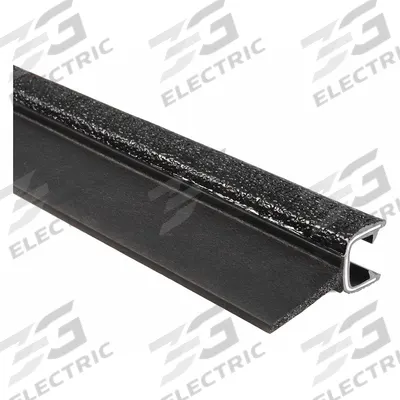 TRIM LOK Trim Seal: Top Flap, 25 ft Overall Lg, PVC Outer - Flap Seal