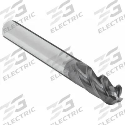 APPROVED VENDOR Ball End Mill: Carbide, AlTiN Coated, 4 Flute, 5/32" Mill Dia, 9/16" LOC - General Purpose Carbide Ball End Mills