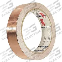 3M Conductive Electrical Tape: 1/4 in Wd, 18 yd Lg, 2.6 mil Thick, 600 V Volt Rating, Brown, Acrylic (MPN 1181, 1/4 in x 18 yd)