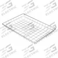 MARLIN STEEL WIRE PRODUCTS Storage Basket: Display Basket, Steel, Chrome-Plated, Silver (MPN 128-12)