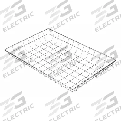 MARLIN STEEL WIRE Storage Basket: Display Basket, Steel, Chrome-Plated, Silver (MPN 128-12) - Machining
