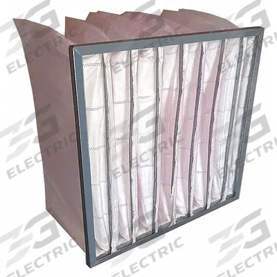 GRAINGER Pocket Air Filter: 24 in x 24 in x 29 in, MERV 13, Pink, Synthetic - MERV 13 Pocket Air Filters