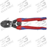 KNIPEX Bolt Cutters: Steel, For 1/4 in Max Dia Soft Steel, For 3/16 in Max Dia Medium Steel (MPN 71 32 200 T BKA). Key specifications — attr308357: Blue/Red; attr308366: Steel; attr324820: KNIPEX.