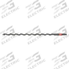 MILWAUKEE Auger Drill Bit: 1 in Drill Bit Size, 18 in Overall Lg, Hex Shank, 7/16 in Shank Hex Size (MPN 48-13-6710). Key specifications — attr255259: Pole Auger; attr255260: Steel; attr255261: PTFE; attr277197: MILWAUKEE.