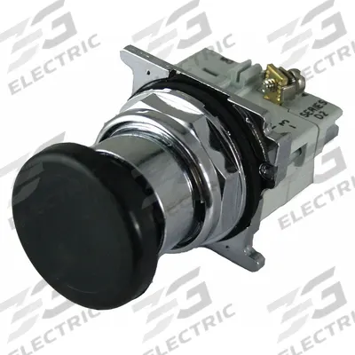 EATON Hazardous Location Push Button: 30 mm, Metallic, Mushroom Head Profile - Mushroom-Head Push Buttons
