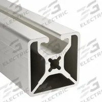 T-Slot Framing System: 15 Series, 10 ft Lg, 1 1/2 in x 1 1/2 in, Silver, Single, Smooth, 1 Slots (MPN 1501-LS-120). Key specifications — System of Measurement: Inch; Finish: Anodized; Product Type: T-Slot Profile; Material: Aluminum; Yield Strength: 35,000 psi; Manufacturer Part Number: 1501-LS-120; Brand: 80/20.
