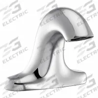 ZURN Sensor Faucet: Serio Series®, Brass, Polished Chrome Finish, Centerset, Battery/Hydropower (MPN ZG6955-N-W2). Key specifications — Brand: ZURN; Includes: Gear-Driven Ceramic Cartridge; Series: Serio Series®.