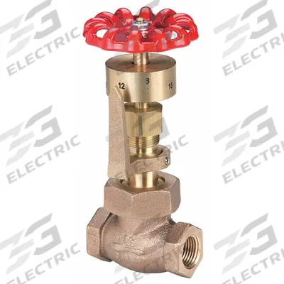 UNITED BRASS WORKS Gate Valve: For Gas/Oil/Steam/Water Media, Bronze, Z-Body, 3/4 in Pipe Size - Bronze Straight-Body Boiler Blow-Down Globe Valves
