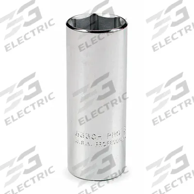 PROTO Socket: SAE, 3/4 in Drive Size, 15/16 in Socket Size, 6-Point, Deep, Satin - 3/4" Drive Hand Sockets