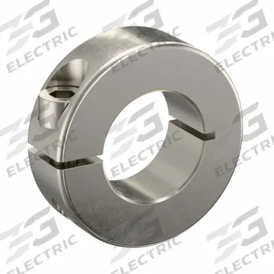 RULAND MANUFACTURING Shaft Collar: 1-Piece, Metric, Round, Clamp-On, 24 mm Bore Dia - Stainless Steel Shaft Collars