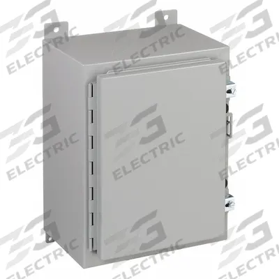 HOFFMAN Enclosure: Steel, 30 in x 24 in x 10 in, NEMA 12/13, Solid Cover - Steel Dust-Tight Enclosures