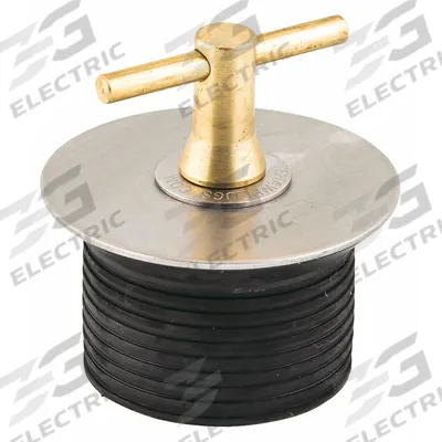 SHAW PLUGS Mechanical Expansion Plug: T-Handle, End of Pipe, For 4 in Pipe, Neoprene Plug (MPN 52013) - T-Handle Closure Blocking Plugs