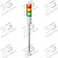 PATLITE Tower Light Assembly: 3 Tier, No Sounder Tier, IP65, Amber/Green/Red, Direct Wire, Steady (MPN LR5-301PJNW-RYG). Key specifications — Manufacturer Part Number: LR5-301PJNW-RYG; Brand: PATLITE; Operating Voltage: 12V DC; Light Tier Color: Red.