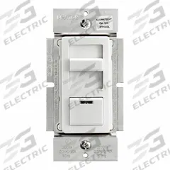 LEVITON Lighting Dimmer: Fluorescent/LED, 1-Pole, 3-Way, 120/277V AC, 10 A, Ivory/Light Almond/White (MPN IP710-DLZ). Key specifications — Brand: LEVITON; Current Rating: 10 A; Lighting Technology: LED; Load Rating @ 120V AC: 1,200VA (Fluorescent, LED); Neutral Required: No; Operating Voltage: 120/277V AC; Series: IllumaTech.