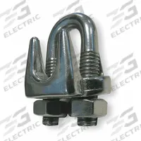 DAYTON Wire Rope U-Bolt Clip: 3/8 in Compatible Rope Dia, 6 1/2 in Rope Turnback Lg, U-Bolt Clip (MPN 2VKH7). Key specifications — Fabrication: Cast; Color: Silver; Material: 304 Stainless Steel; Brand: DAYTON.
