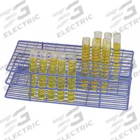 Tube Rack: 5 1/8 in Overall Wd, Steel, Blue, (40) Places, 40 Compartments, Benchtop (MPN F18772-0001). Key specifications — Material: Steel; Mounting Location: Benchtop; Color: Blue; Product Type: Test Tube Rack; Total Holding Capacity: (40) Places; Brand: SP SCIENCEWARE.