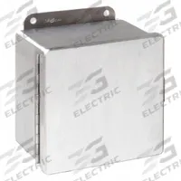HOFFMAN Enclosure: Aluminum, 6 in x 6 in x 4 in, NEMA 12/13, Solid Cover, Hinged (MPN A606CHAL). Key specifications — Brand: HOFFMAN; Closure Method: Clamps; Knockouts: Not Included.