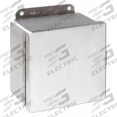 HOFFMAN Enclosure: Aluminum, 6 in x 6 in x 4 in, NEMA 12/13, Solid Cover - Aluminum Dust-Tight Enclosures