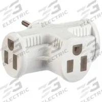 APPROVED VENDOR Plug Adapter: 3 Outlet, 0 USB Ports, White (MPN 52NY46). Key specifications — Brand: APPROVED VENDOR; Adapter Voltage Rating: 125V AC.