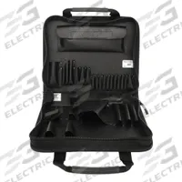 PLATT Tool Bag: 13 in W x 2 in D x 2 in H, Black, Nylon, 31 Pockets, 29 Inside Pockets, Nylon (MPN 660ZT). Key specifications — attr1116482: Black; attr1116498: PLATT; attr1203621: Nylon.