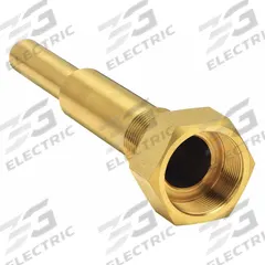 APPROVED VENDOR Threaded Thermowell: Brass, For 6 in Stem Lg, 6 in Insertion Lg, 5,000 psi at 60°F (MPN 24C456). Key specifications — attr1275131: 150°F at 300 psi; attr1275136: APPROVED VENDOR; attr1275129: 5,000 psi at 60°F.