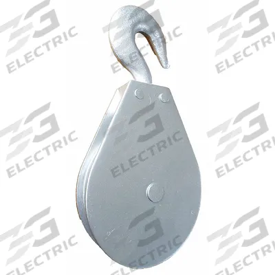APPROVED VENDOR Pulley Block: Swivel, Lifting/Pulling, 800 lb Working Load Limit, Wire Rope - Hook-Attached Snatch Blocks