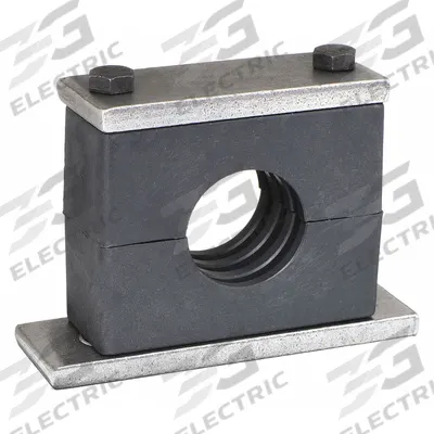 BEHRINGER PIPE SYSTEMS Vibration-Dampening Beta Clamp: Ribbed Bore, Steel Clamp, For 1 Lines (MPN SH72875-PP) - Vibration-Dampening Textured Core Beta Clamps