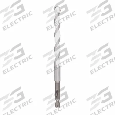 MILWAUKEE Carbide Drill Bit: 3/8 in Drill Bit Size, 4 in Max Drilling Dp - Multi-Material Hex-Shank Concrete & Masonry Drill Bits