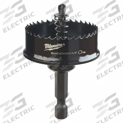 MILWAUKEE Hole Saw: 1 1/2 in Saw Dia., 8 Teeth per Inch, 1/8 in Max. Cutting Dp - Multi-Material-Cutting Hole Saws with Attached Arbor