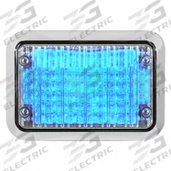 CODE 3 Perimeter Light: Emergency Vehicle Perimeter Light, Blue, 6 W Watt, Blue, SAE J595 Class 2 (MPN 65BZB). Key specifications — Brand: CODE 3; Lens Color: Blue; Number of Flash Patterns: 20; Installation Type: Permanent; Operating Voltage: 12/24V DC; Light Class Rating: SAE Class 1.