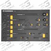 GEARWRENCH: 1/2 in_1/4 in_3/8 in Input Drive Size, Full Polish Chrome, Locking Included, Std (MPN 86524). Key specifications — attr1204978: Not Insulated; attr1204980: Locking Included; attr1204984: GEARWRENCH; attr1204970: Full Polish Chrome.