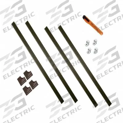 MIRREDGE Mirror Installation Kit: 1 1/2 in Overall Ht, 60 in Overall Wd - Mirror Framing & LED Shelf Parts