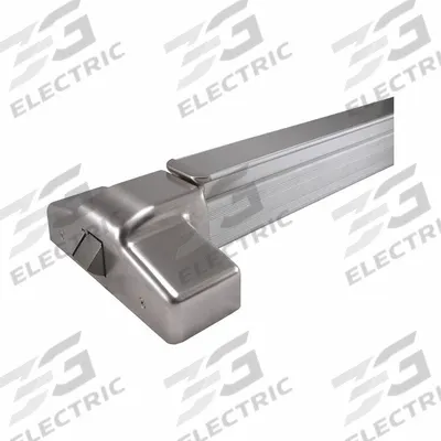 DESIGN HARDWARE Rim Exit Device: 3 ft Max Door Wd - Rim Push Bars