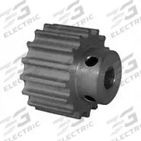 DAYTON Timing Pulley: Curvilinear, Fixed, For HTD Timing Belt Section, For 9 mm Belt Wd, 16 Teeth (MPN 16-5M09M6A6). Key specifications — Brand: DAYTON; Finish: Clear Anodized; For Belt Series: Powerhouse®.