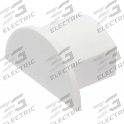 D-LINE End Cap: D-Line Micro+ Raceway 0.78 in x 0.39 in (20x10mm) Item 60WA67 - End Fittings for Nonmetallic Single-Channel Raceways