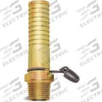 SANI-LAV Non-Swivel Hose Adapter: Brass, Brass, 3 3/4 in Overall Lg, 3/4 in Inlet Connection Size (MPN N14). Key specifications — Inlet Connection Type: NPT; Brand: SANI-LAV; Color/Finish: Brass; Includes: Trigger Lock Ring; Material: Brass; Product Type: Hose Adapter.