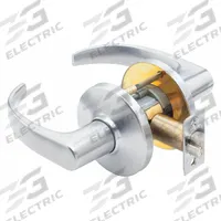 STANLEY SECURITY SOLUTIONS Door Lockset: Passage Lever Locksets, Chrome, ADA Compliant, LFIC (MPN 9K30N14DS3626). Key specifications — Ligature Resistance: Not Ligature-Resistant; Brand: STANLEY SECURITY SOLUTIONS; Lockset Function ANSI Code: F75; Visual Indicator Message: No Message; Lockset Style: Curved Return; ADA Compliant: Yes; Finish: Satin Chromium-Plated : Zinc Alloy.