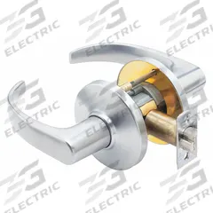 STANLEY SECURITY SOLUTIONS Door Lockset: Passage Lever Locksets, Chrome, ADA Compliant, LFIC (MPN 9K30N14DS3626). Key specifications — Ligature Resistance: Not Ligature-Resistant; Brand: STANLEY SECURITY SOLUTIONS; Lockset Function ANSI Code: F75; Visual Indicator Message: No Message; Lockset Style: Curved Return; ADA Compliant: Yes; Finish: Satin Chromium-Plated : Zinc Alloy.