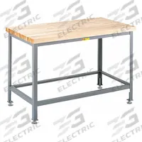 LITTLE GIANT Workbench: Adj Ht, Butcher Block, 24 in x 24 in, 2,000 lb Overall Load Capacity (MPN WTS-2424-LL). Key specifications — attr558057: LITTLE GIANT; attr558094: Not Expandable or Modular.