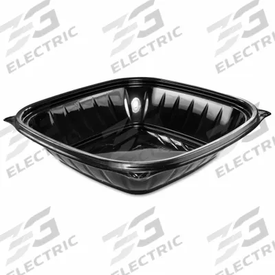 DART Disposable Bowl: Plastic, Unwrapped, 32 oz Bowl Capacity, Black, Patternless - Plastic Bowls