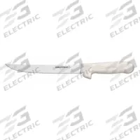 DEXTER RUSSELL Fillet Knife: Stiff, 13 in Overall Lg, Steel Blade, Sanitary Polypropylene Handle (MPN 10223). Key specifications — Sub-brand: Sani-Safe; Brand: DEXTER RUSSELL; Blade Material: Steel; Blade Type: Stiff; Handle Color: White; Handle Material: Sanitary Polypropylene; Knife Type: Fillet Knife; NSF Certified: Yes.