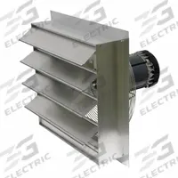Shutter Mounted Hazardous Location Exhaust Fan: 20 in Blade, 1 Speed, 1/3 hp, 3,640 cfm, 115V AC (MPN AX20-4). Key specifications — Hazardous Location Class: Class I, Div 1, Group C and D; Class II, Div 1, Group F and G; Brand: CANARM; Motor Enclosure: Totally Enclosed Air Over; Frame Material: Aluminum; Number of Speeds: 1; Frame Finish: Powder Coated; Nameplate Voltage: 115V AC.