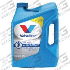 VALVOLINE 2-Cycle Engine Oil: Conventional, Not Biodegradable, 1 gal Size, Bottle, Not Specified (MPN 773735). Key specifications — SAE Grade: Not Specified; Brand: VALVOLINE; Biodegradable: Not Biodegradable; Compatible Vehicle Type: Motorcycles; Oil Series: Marine 2-Stroke TCW-4.