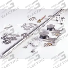 NATIONAL GUARD Track Kit: 98 7/16 in Lg, 2 1/8 in Wd, 4 3/8 in Ht, 220 lb Max Wt, Top (MPN SLSS1-8-SC). Key specifications — Product Type: Track Kit; Brand: NATIONAL GUARD; Track Type: Top.