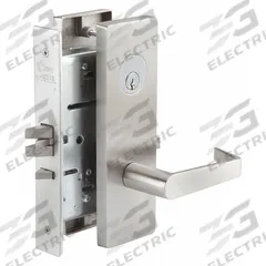 PDQ Door Lockset: Privacy Lever Locksets, Stainless Steel, ADA Compliant, LFIC (MPN MR176PJEW630RHCLDSCC). Key specifications — Ligature Resistance: Not Ligature-Resistant; Brand: PDQ; Lockset Function ANSI Code: F22; Visual Indicator Message: No Message; Lockset Style: Philadelphia; ADA Compliant: Yes; Finish: Satin Stainless Steel : Stainless Steel.