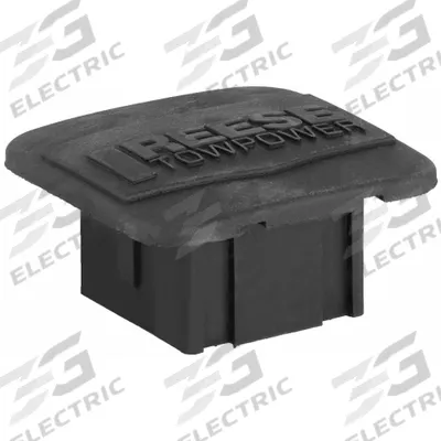 REESE Receiver Tube Covers: 2 1/2 in Overall Lg, 2 1/2 in Overall Wd, 1 3/4 in Ht - Fleet and Vehicle Maintenance