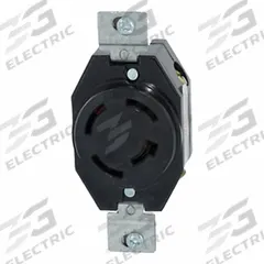 LEVITON Locking Receptacle: Non-NEMA, Black, 120/208V AC, 20 A Current Rating, 4 Poles, 4 Wires (MPN 7410-BG). Key specifications — Brand: LEVITON.